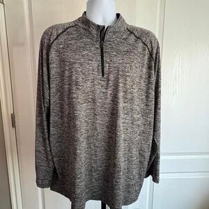 Under Armour grey and black quarter zip